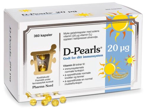 Pharma Nord D-Pearls 20 µg 360 kapsler