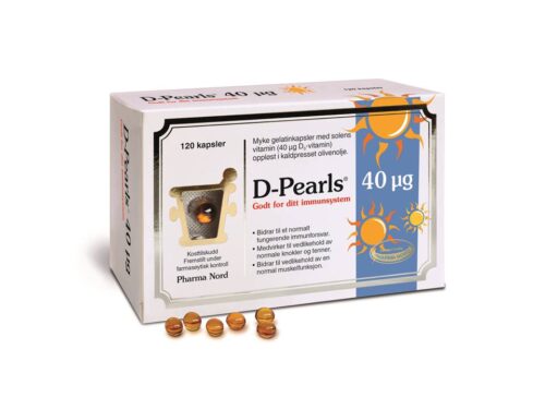 Pharma Nord D-Pearls 40 µg 120 kapsler