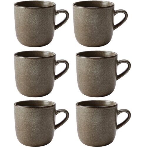 Aida RAW Kaffekopp 20cl, Forest Brown 6stk – 5709554149795