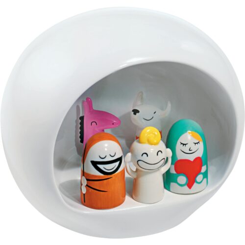 Alessi Presepe Julekrybbe Porselen Hvit – 8003299931965