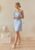Andrea Norrman X Bubbleroom Andrea Floral Short Dress Light blue 44 – 7333340310557