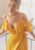 Andrea Norrman X Bubbleroom Andrea Viscose Satin Dress Yellow 46 – 7333340310724