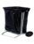 Antalis Rubbish bag holder silver 4 wheels without lid – 5703538055898