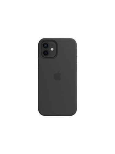Apple iPhone 12 / 12 Pro Silicone Case with MagSafe – Black – 0194252169179