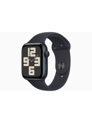 Apple Watch SE (2023) GPS 44mm – Midnight Aluminium Case with Midnight Sport Band – S/M – 0194253772248