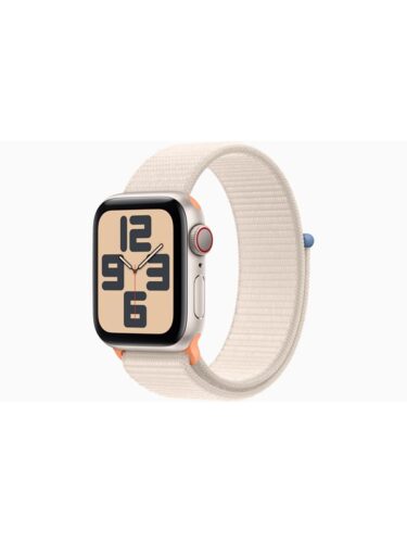 Apple Watch SE (2023) GPS + Cellular 40mm – Starlight Aluminium Case with Starlight Sport Loop – 0194253790495