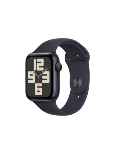 Apple Watch SE (2023) GPS + Cellular 44mm – Midnight Aluminium Case with Midnight Sport Band – S/M – 0194253793915