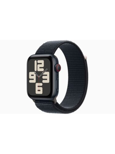 Apple Watch SE (2023) GPS + Cellular 44mm – Midnight Aluminium Case with Midnight Sport Loop – 0194253794592