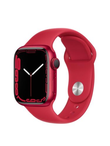 Apple Watch Series 7 GPS + Cellular 41mm (PRODUCT)RED Aluminium Case with (PRODUCT)RED Sport Band – 0194252568057