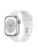 Apple Watch Series 8 GPS + Cellular 41mm Silver Aluminium Case with White Sport Band – 0194253239314