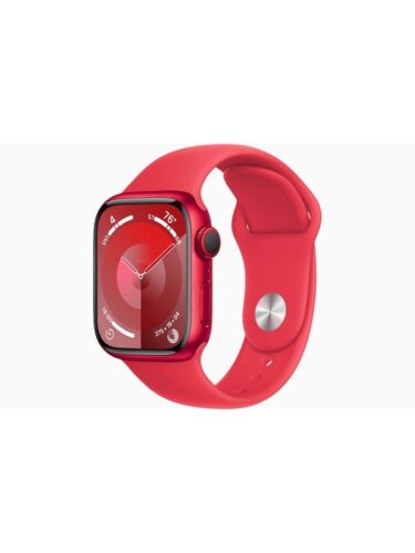 Apple Watch Series 9 GPS + Cellular 41mm – (PRODUCT)RED Aluminium Case with (PRODUCT)RED Sport Band – M/L – 0194253925637