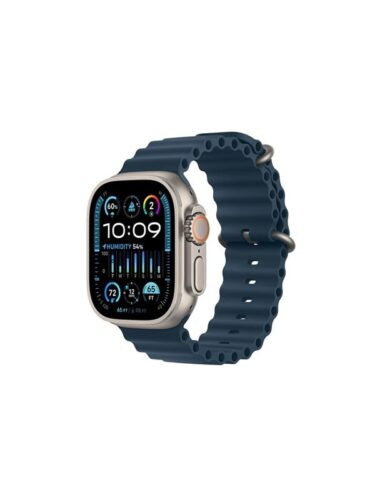 Apple Watch Ultra 2 GPS + Cellular 49mm – Titanium Case with Blue Ocean Band – 0194253825982