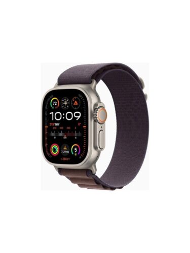 Apple Watch Ultra 2 GPS + Cellular 49mm – Titanium Case with Indigo Alpine Loop – Small – 0194253828143