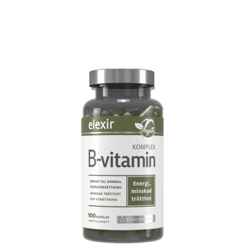 B-vitamin Komplex 100 kapsler – 7350023031066