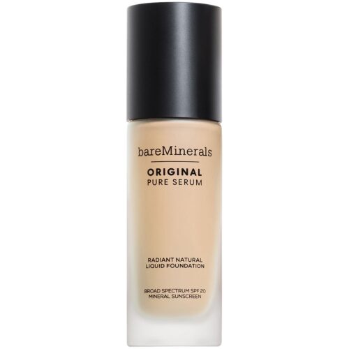 bareMinerals ORIGINAL Pure Serum Radiant Nautral Liquid Foundation Mineral SPF 20 Fair Warm 1 – 30 ml – 0194248097806