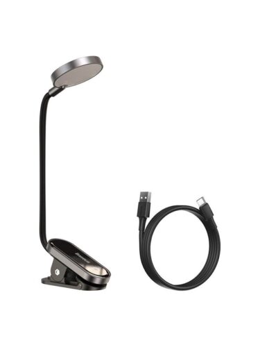 Baseus (DGRAD-0G) Comfort Reading Mini Clip Lamp (dark gray) – 6953156223523