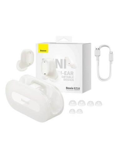 Baseus Wireless earphones Bowie EZ10 (white) – 6932172630867
