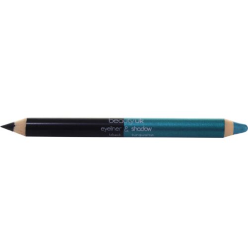 BEAUTY UK Double Ended Pencil (Jumbo) black/ turquoise – 5023890036114