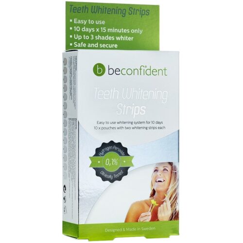Beconfident Teeth Whitening X3 Strips 10 Days – 20 pcs – 7350064166994