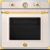 Bertazzoni F609HEREKTAG Inbyggingsovn Heritage, 60cm, elfenbenshvit/gull – 8050246541470