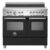 Bertazzoni MAS105I2ENET Master Induksjonskomfyr med dobbelovn 100cm, Matt Svart – 8059304881329