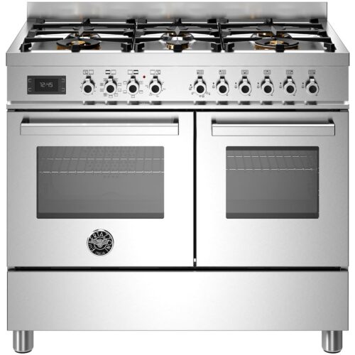 Bertazzoni PRO106L2EXT Gasskomfyr Professional med dobbel ovn, 100cm – 8059304882876