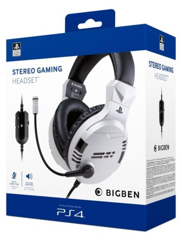 BigBen Interactive PS4/PS5 Gaming Headset V3 – White – 3499550381436