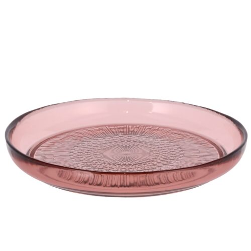Bitz Kusintha glasstallerken 18cm, rosa – 5722000149255