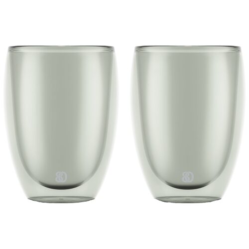 Bodum PAVINA dobbeltvegget glass 35cl 2pk, grå – 699965608439
