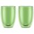 Bodum PAVINA dobbeltvegget glass 35cl 2pk, grønn – 699965608491