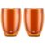 Bodum PAVINA dobbeltvegget glass 35cl 2pk, oransje – 699965608415
