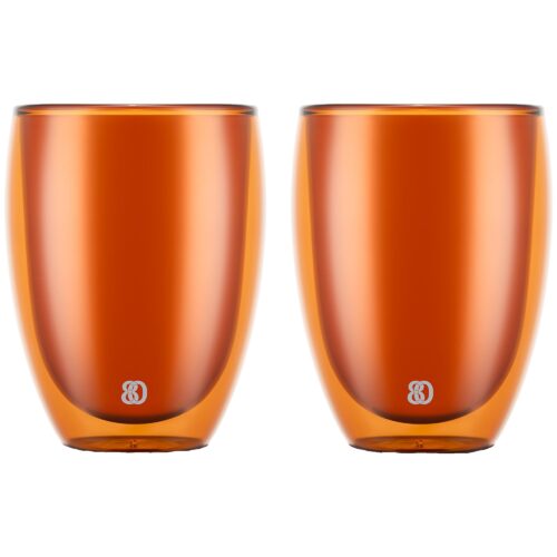 Bodum PAVINA dobbeltvegget glass 35cl 2pk, oransje – 699965608415