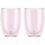 Bodum PAVINA dobbeltvegget glass 35cl 2pk, rosa – 699965608392