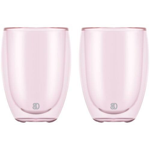 Bodum PAVINA dobbeltvegget glass 35cl 2pk, rosa – 699965608392