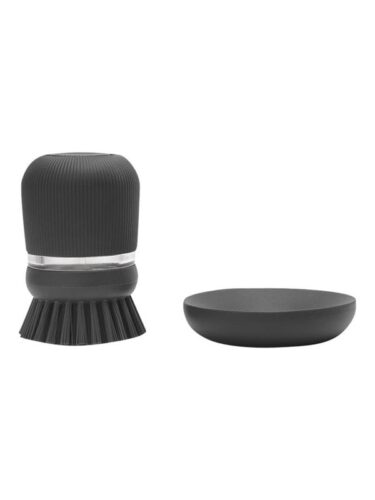 brabantia – soap dispensing dish brush – polyester – dark grey – 8710755302626