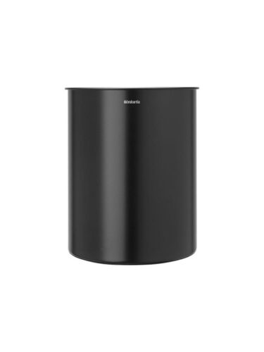 brabantia – waste basket – 15 L – steel chromed PVC – matte black – 8710755181443