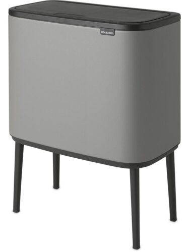 brabantia Bo Touch Bin Mineral Concrete Grey 3 x 11 L – 8710755127229
