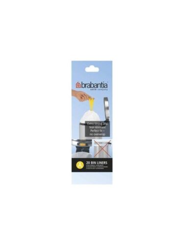 brabantia Size A – trash can liner – 3 L – high-density polyethylene (HDPE) – white – 8710755311727