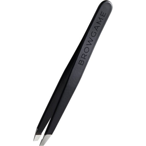 Browgame Cosmetics Signature Tweezer Slanted Soft Touch – Blackout – 7350076920096