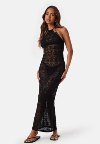 BUBBLEROOM Abra Fine Knitted Dress Black XL – 7333340303795