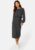BUBBLEROOM Amira knitted dress Dark grey melange 4XL – 7333340148167