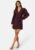 BUBBLEROOM Axelle Wrap Dress Dark wine-red XS – 7333340249116