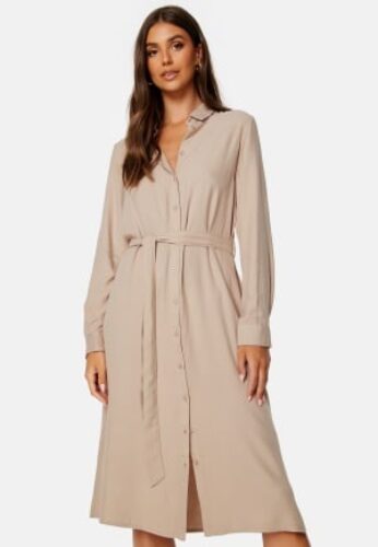 BUBBLEROOM Bella shirt dress Light beige 36 – 7333340144183