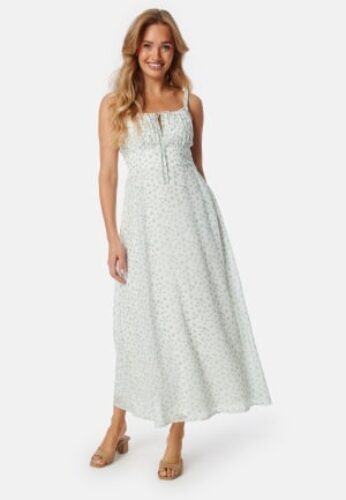 BUBBLEROOM Bustier Strap Dress Blue/Patterned 34 – 7333340297858
