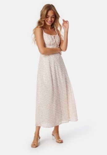 BUBBLEROOM Bustier Strap Dress Pink/Patterned 38 – 7333340297803