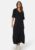 BUBBLEROOM Butterfly Sleeve Viscose Dress Black 36 – 7333340305133