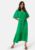 BUBBLEROOM Butterfly Sleeve Viscose Dress Green 38 – 7333340305072