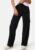 BUBBLEROOM Cargo Wide Trousers Black M – 7333340265024