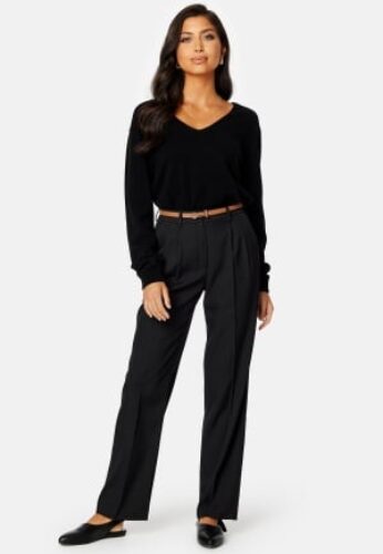 BUBBLEROOM CC Cashmere mix v-neck sweater Black M – 7333340174111