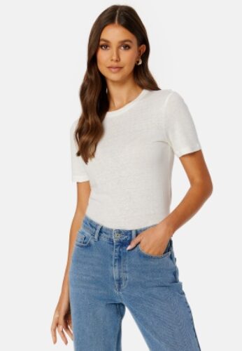 BUBBLEROOM CC Linen mix t-shirt Offwhite L – 7333340223727